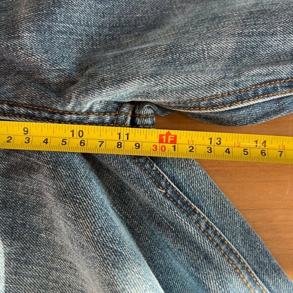 EVIDNT Malibu Medium Wash Distressed Girlfriend Relaxed Jeans Sz 27 Blue - Picture 10 of 11